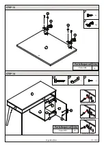 Preview for 12 page of GFW NORDICA STUDY DESK Assembly Instructions Manual