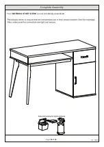 Preview for 16 page of GFW NORDICA STUDY DESK Assembly Instructions Manual