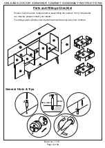 Предварительный просмотр 3 страницы GFW ORLEANS 2 DOOR 3 DRAWER CABINET Assembly Instructions Manual