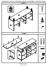 Предварительный просмотр 9 страницы GFW ORLEANS 2 DOOR 3 DRAWER CABINET Assembly Instructions Manual