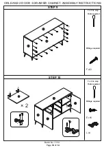 Предварительный просмотр 10 страницы GFW ORLEANS 2 DOOR 3 DRAWER CABINET Assembly Instructions Manual