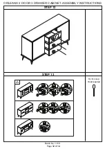 Предварительный просмотр 12 страницы GFW ORLEANS 2 DOOR 3 DRAWER CABINET Assembly Instructions Manual