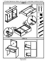 Предварительный просмотр 10 страницы GFW Ottawa Dressing Table Stool Set Assembly Instructions Manual