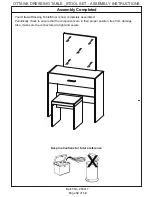 Предварительный просмотр 12 страницы GFW Ottawa Dressing Table Stool Set Assembly Instructions Manual