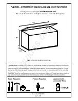 GFW PANAMA OTTOMAN STORAGE Assembly Instructions Manual preview