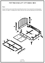 Preview for 3 page of GFW PETTINE END LIFT OTTOMAN BED Instructions Manual