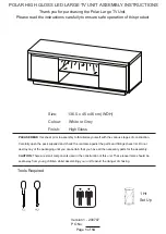 Preview for 1 page of GFW Polar Large TV Unit Assembly Instructions Manual