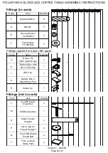 Preview for 4 page of GFW Polar LED Coffee Table Assembly Instructions Manual