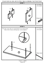 Preview for 5 page of GFW Polar LED Coffee Table Assembly Instructions Manual