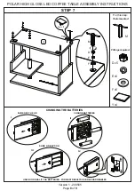 Preview for 8 page of GFW Polar LED Coffee Table Assembly Instructions Manual