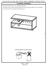 Preview for 9 page of GFW Polar LED Coffee Table Assembly Instructions Manual