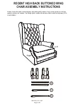 Preview for 3 page of GFW REGENT HIGH BACK BUTTONED WING CHAIR Assembly Instructions Manual