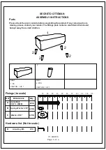 Preview for 3 page of GFW SECRETO OTTOMAN Assembly Instructions