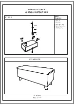 Preview for 4 page of GFW SECRETO OTTOMAN Assembly Instructions