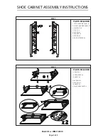 Preview for 4 page of GFW SHOE CABINET Assembly Instructions Manual