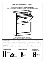 GFW STIRLING 2 TIER SHOE CABINET Manual предпросмотр