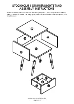 Preview for 3 page of GFW STOCKHOLM 1 DRAWER NIGHTSTAND Assembly Instructions Manual