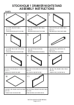 Preview for 4 page of GFW STOCKHOLM 1 DRAWER NIGHTSTAND Assembly Instructions Manual