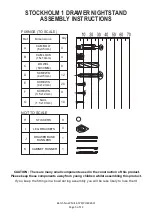 Preview for 5 page of GFW STOCKHOLM 1 DRAWER NIGHTSTAND Assembly Instructions Manual