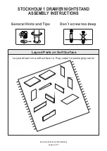 Preview for 6 page of GFW STOCKHOLM 1 DRAWER NIGHTSTAND Assembly Instructions Manual