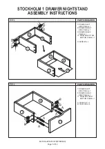 Preview for 7 page of GFW STOCKHOLM 1 DRAWER NIGHTSTAND Assembly Instructions Manual