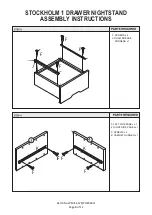 Preview for 8 page of GFW STOCKHOLM 1 DRAWER NIGHTSTAND Assembly Instructions Manual