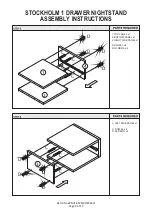 Preview for 9 page of GFW STOCKHOLM 1 DRAWER NIGHTSTAND Assembly Instructions Manual