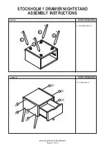 Preview for 11 page of GFW STOCKHOLM 1 DRAWER NIGHTSTAND Assembly Instructions Manual