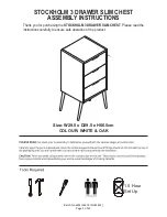 Preview for 1 page of GFW STOCKHOLM 3 DRAWER SLIM CHEST Assembly Instructions Manual