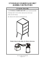 Предварительный просмотр 13 страницы GFW STOCKHOLM 3 DRAWER SLIM CHEST Assembly Instructions Manual