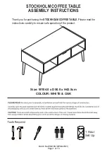 GFW STOCKHOLM COFFEE TABLE Assembly Instructions Manual preview