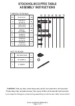 Preview for 5 page of GFW STOCKHOLM COFFEE TABLE Assembly Instructions Manual