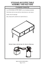 Preview for 13 page of GFW STOCKHOLM COFFEE TABLE Assembly Instructions Manual