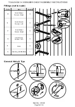 Preview for 6 page of GFW Toulouse 3+3 Drawer Chest Assembly Instructions Manual