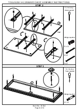 Preview for 8 page of GFW Toulouse 3+3 Drawer Chest Assembly Instructions Manual