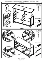 Preview for 10 page of GFW Toulouse 3+3 Drawer Chest Assembly Instructions Manual