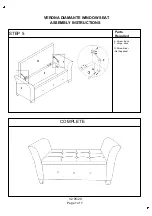 Preview for 7 page of GFW VERONA DIAMANTE WINDOW SEAT Assembly Instructions Manual