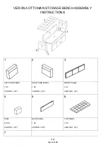 Preview for 4 page of GFW VERONA OTTOMAN STORAGE BENCH Assembly Instructions Manual