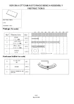 Preview for 5 page of GFW VERONA OTTOMAN STORAGE BENCH Assembly Instructions Manual