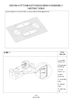 Preview for 6 page of GFW VERONA OTTOMAN STORAGE BENCH Assembly Instructions Manual