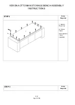 Preview for 7 page of GFW VERONA OTTOMAN STORAGE BENCH Assembly Instructions Manual