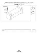 Preview for 8 page of GFW VERONA OTTOMAN STORAGE BENCH Assembly Instructions Manual