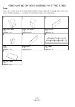 Предварительный просмотр 3 страницы GFW VERONA WINDOW SEAT Assembly Instructions Manual