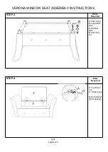 Предварительный просмотр 6 страницы GFW VERONA WINDOW SEAT Assembly Instructions Manual