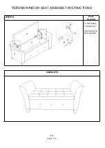 Предварительный просмотр 7 страницы GFW VERONA WINDOW SEAT Assembly Instructions Manual