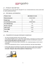 Preview for 4 page of GGM gastro GGM-BRG01-E15-0001 User Manual