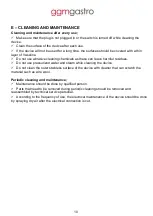 Preview for 10 page of GGM gastro GGM-BRG01-E15-0001 User Manual