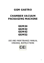 GGM gastro GGM24 Use And Maintenance Manual предпросмотр