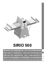 Preview for 1 page of GGM gastro SIRIO 500 Manual For Installation, Use And Maintenance