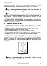 Preview for 10 page of GGM gastro SIRIO 500 Manual For Installation, Use And Maintenance